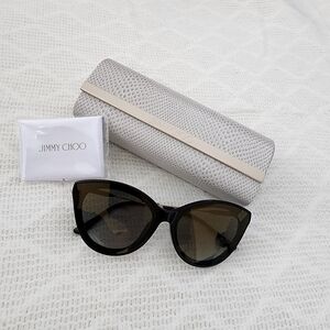 Jimmy Choo Black Sunglasses with Case